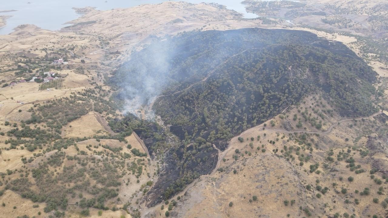 Gerger’deki orman yangını söndürüldü