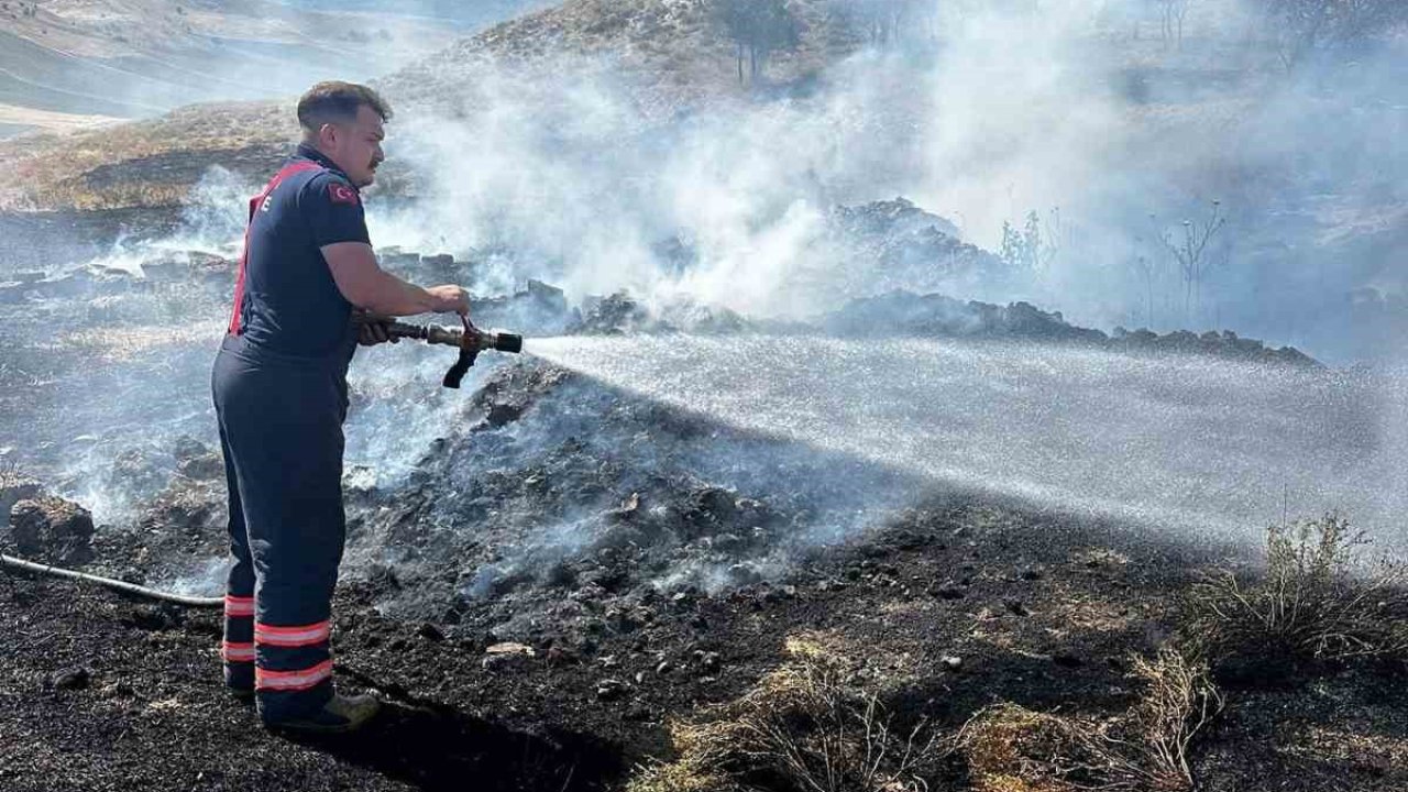 Çankırı’da çıkan örtü yangını söndürüldü