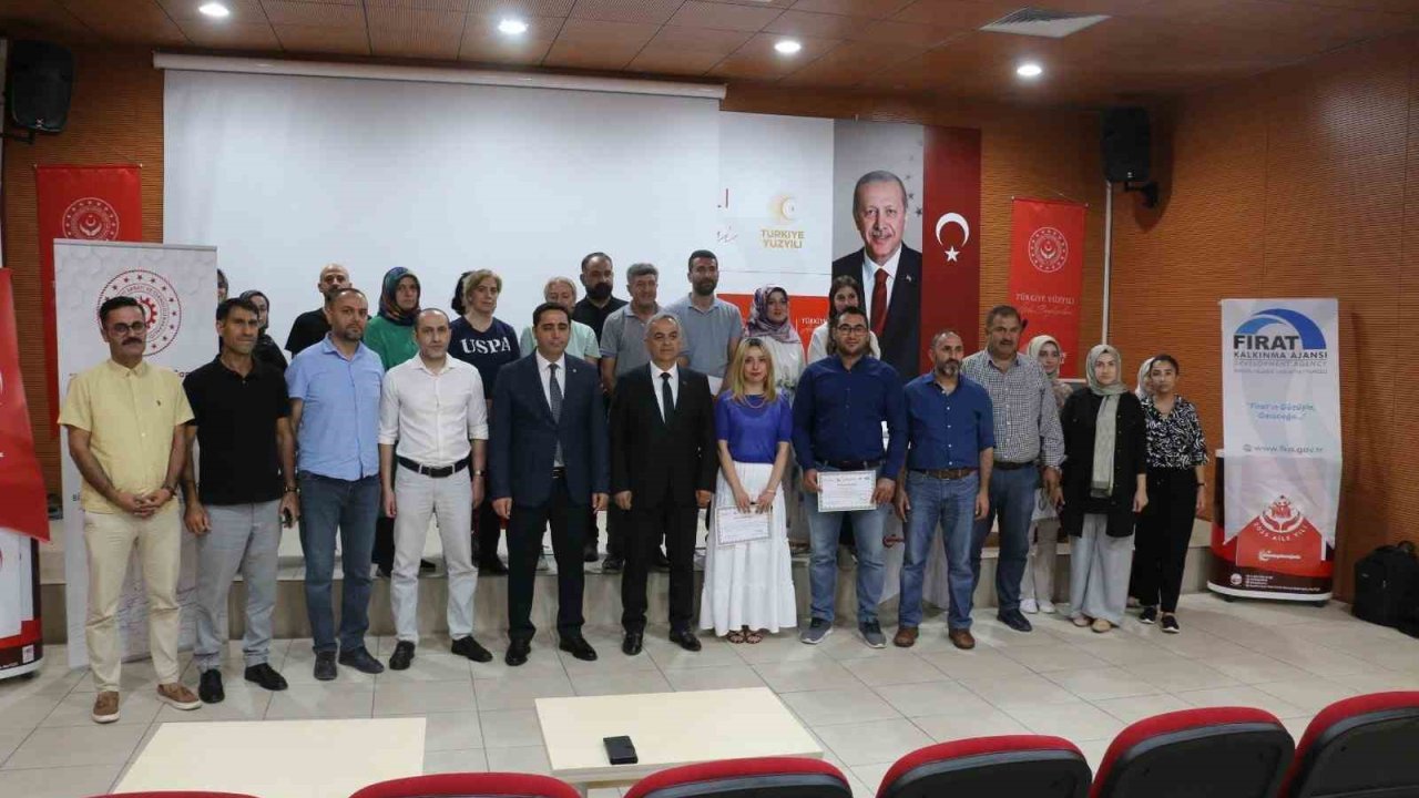 Elazığ’da psikososyal destek personeline sertifika