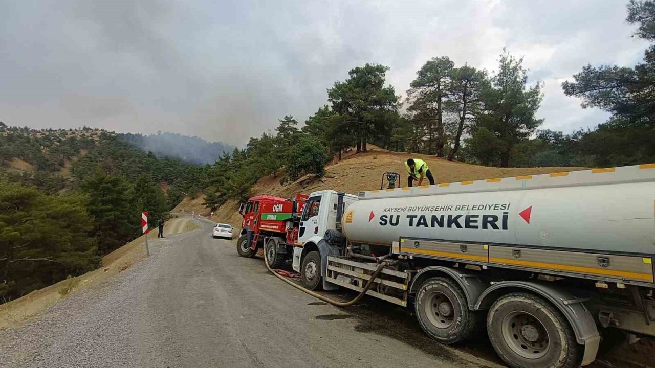 Kayseri Büyükşehir Belediyesi’nden Kahramanmaraş’taki orman yangınına destek
