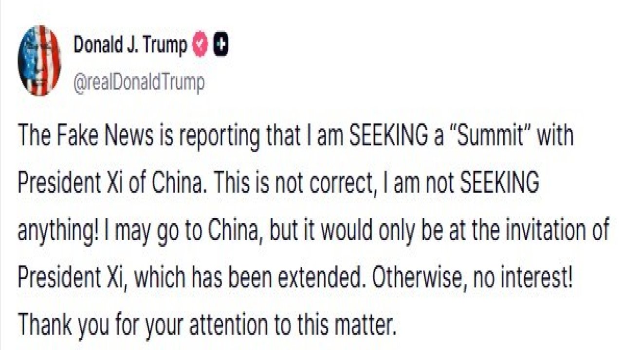 ABD Başkanı Trump Çin Devlet Başkanı Xi ile toplantı arayışında olduğunu yalanladı