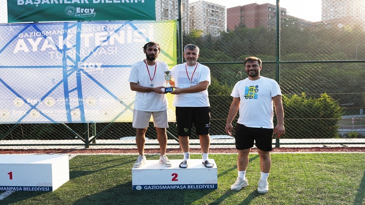 Gaziosmanpaşa’da Ayak Tenisi Turnuvası heyecana sahne oldu