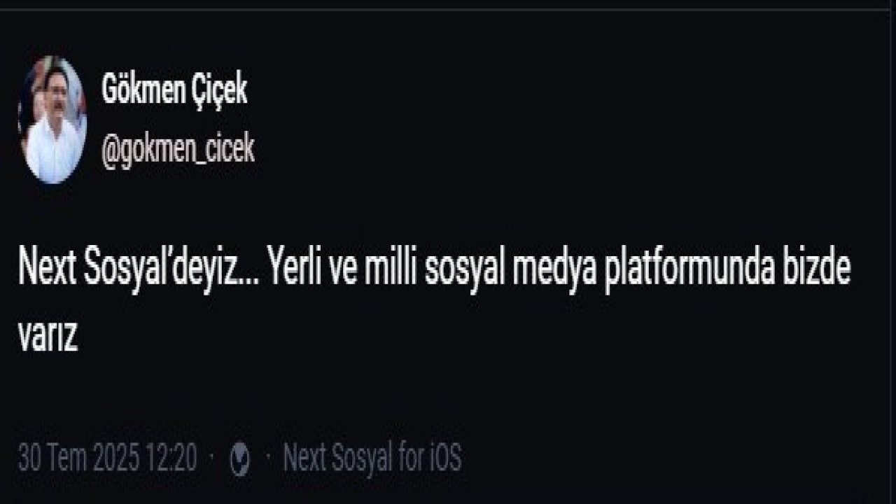 Vali Çiçek yerli ve milli platformda