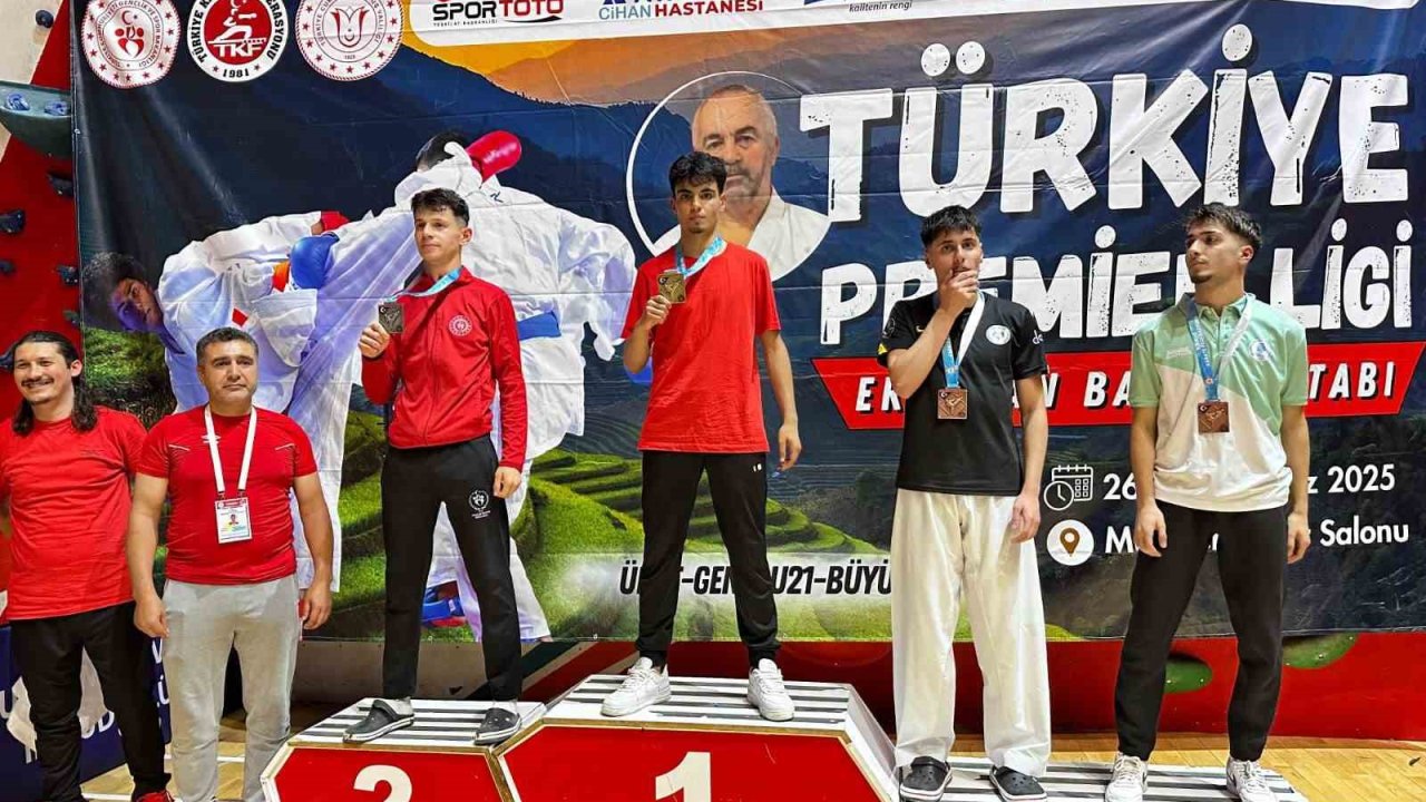 Genç karateci Türkiye Şampiyonu oldu