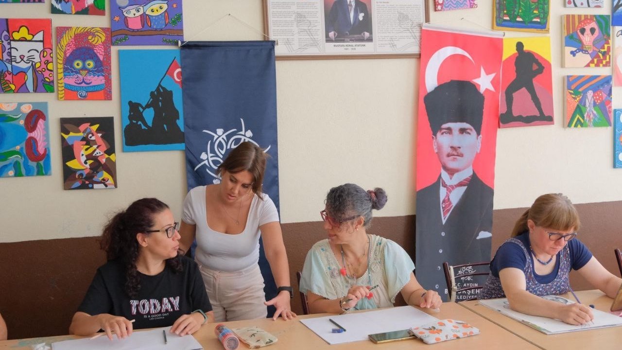 Büyükşehir’in yetişkinler için yaz resim kursları devam ediyor