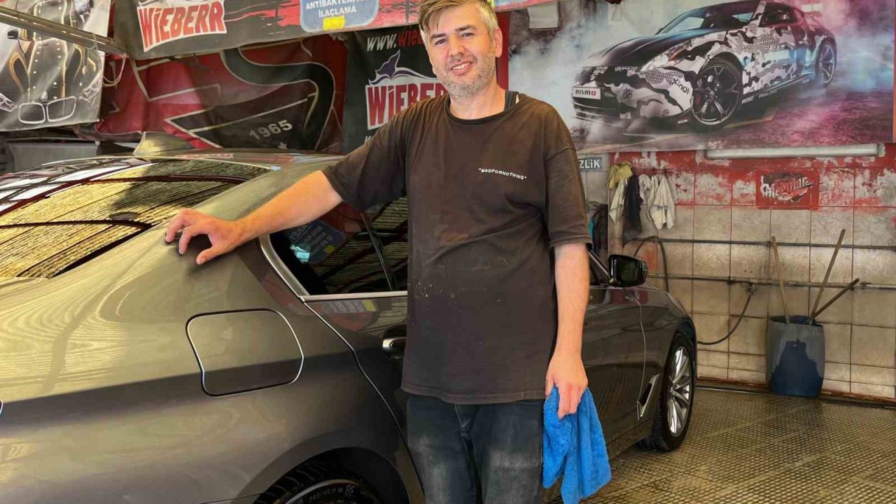 Gurbetçilerin araç yıkamaya sıklığı azaldı