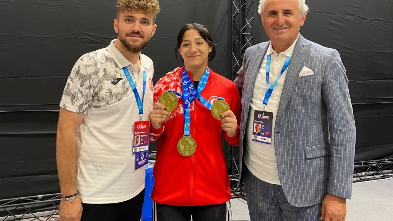 Merzifonlu halterci Zehranur Aslan Avrupa şampiyonu