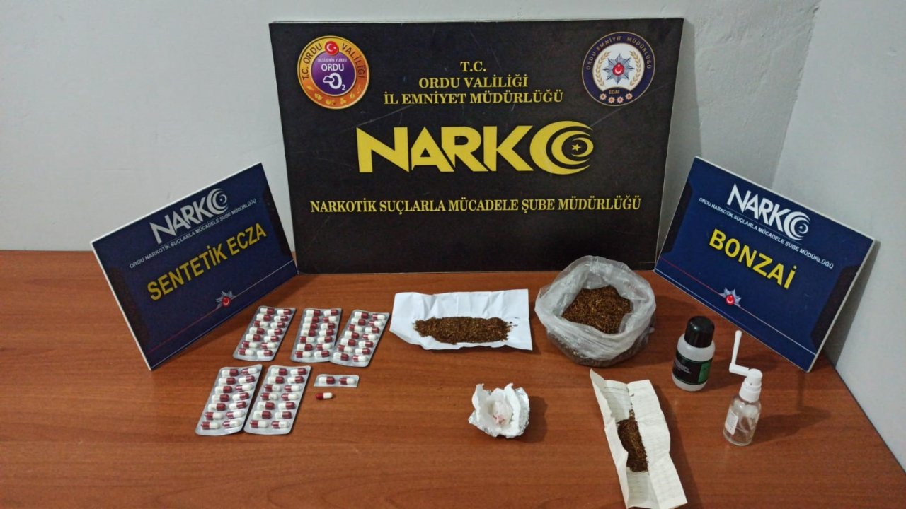 Ordu’da uyuşturucu operasyonlarında 4 tutuklama