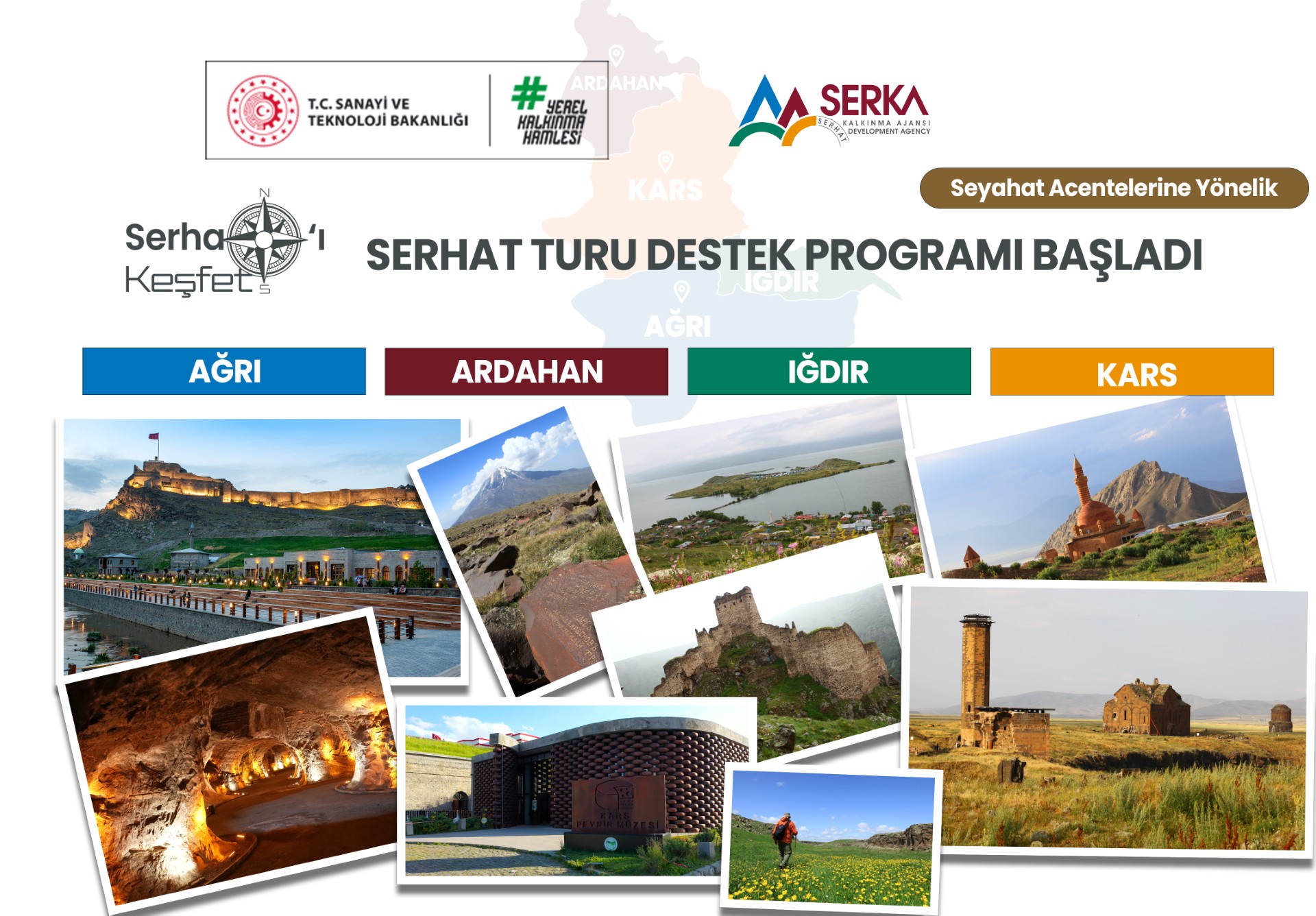 Kars'ta  Serhat Turu Destek Programı Başladı