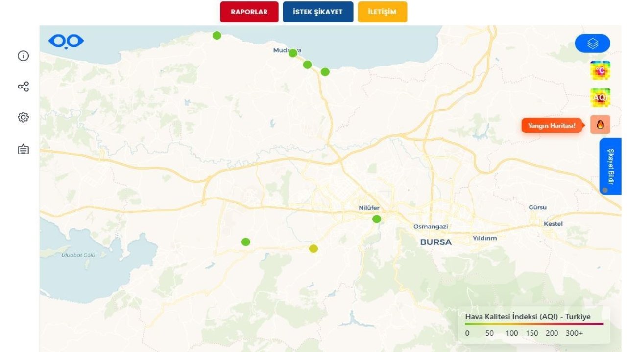 Büyükşehir’den yangın noktalarını anlık gösteren sistem