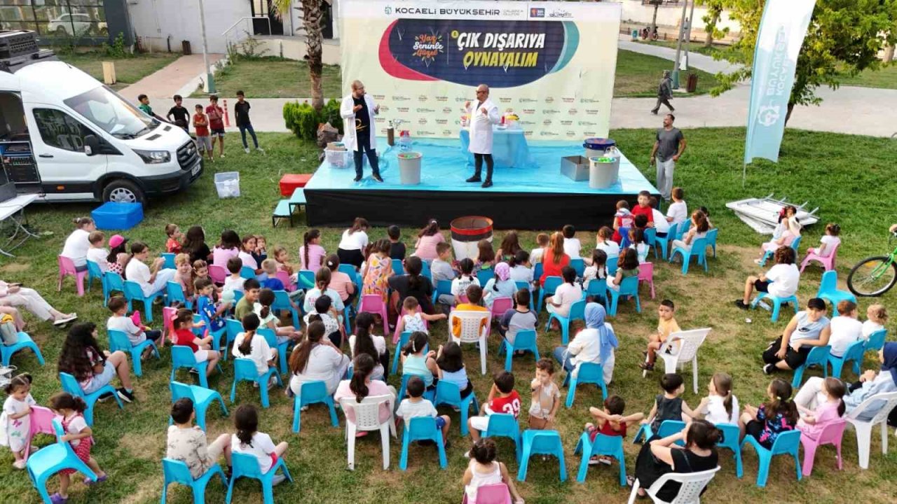 Kandıra’da çocuklar doyasıya eğlendi