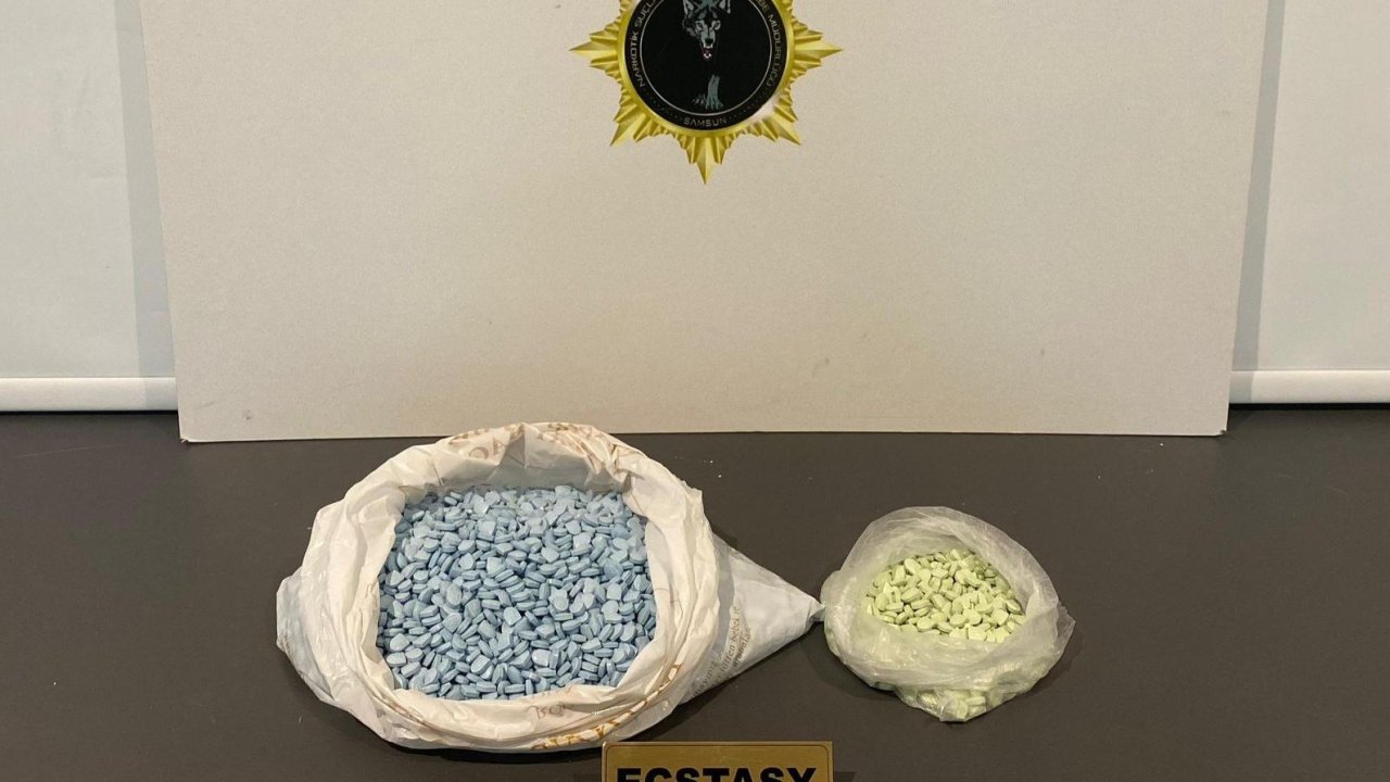 Samsun’da 5 bin 144 adet ecstasy hap ele geçirildi