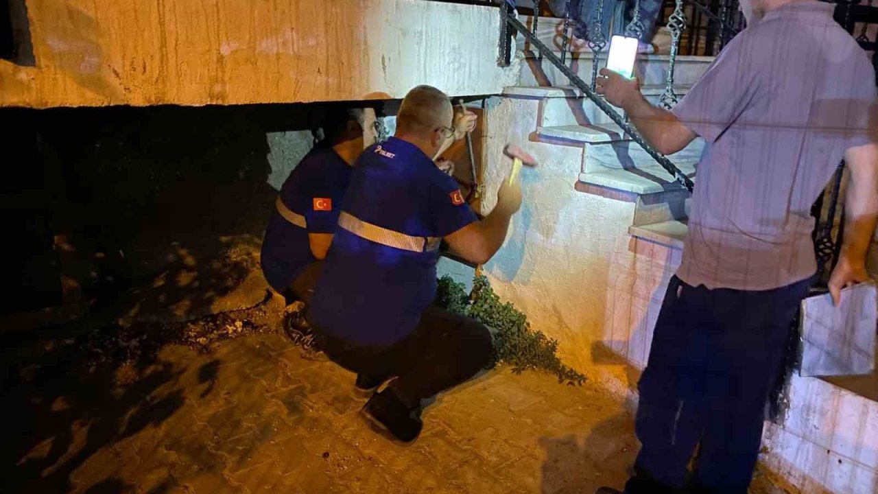 Darıca’da doğal gaz borusu patladı, mahalleyi gaz kokusu sardı