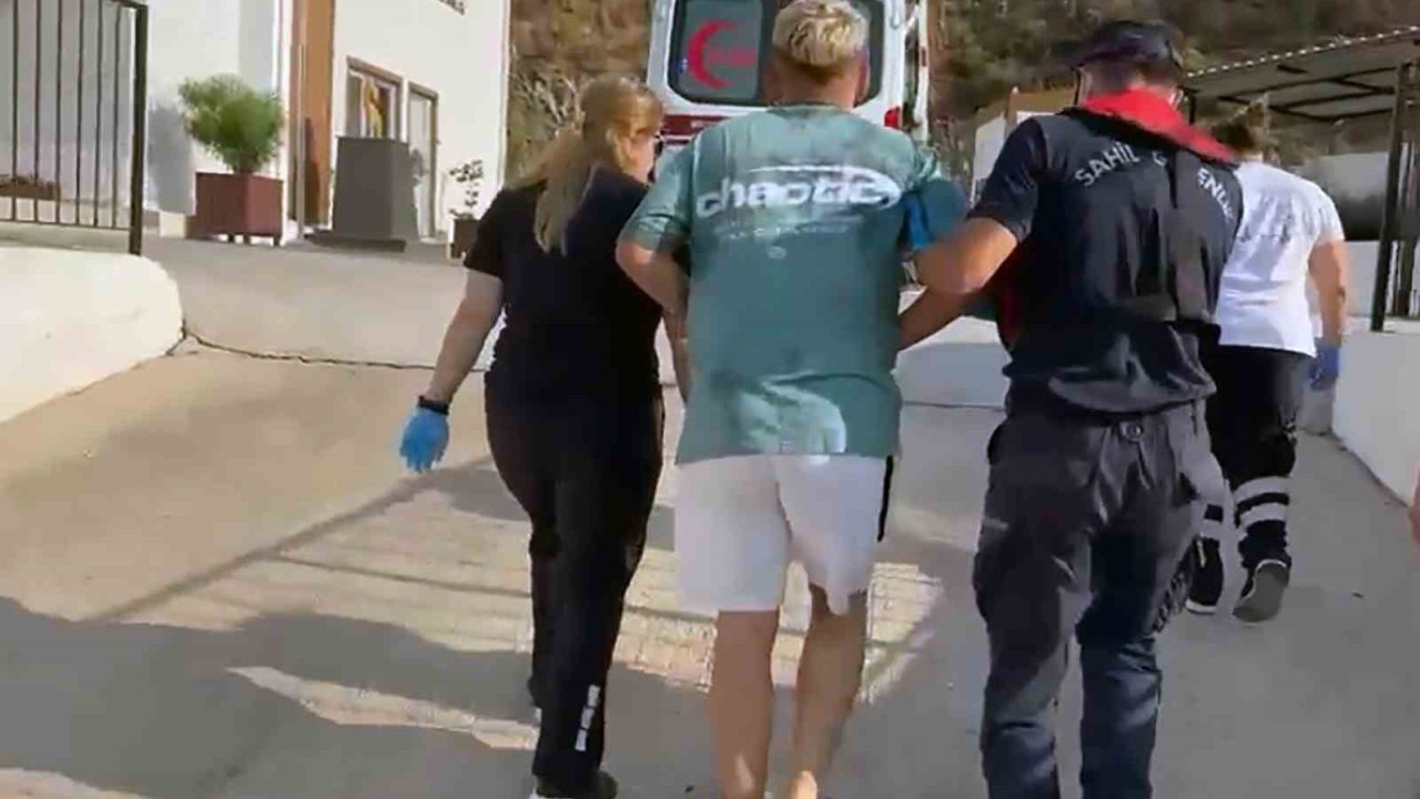 Yatta yaralanan vatandaş Sahil Güvenlik tarafından tahliye edildi