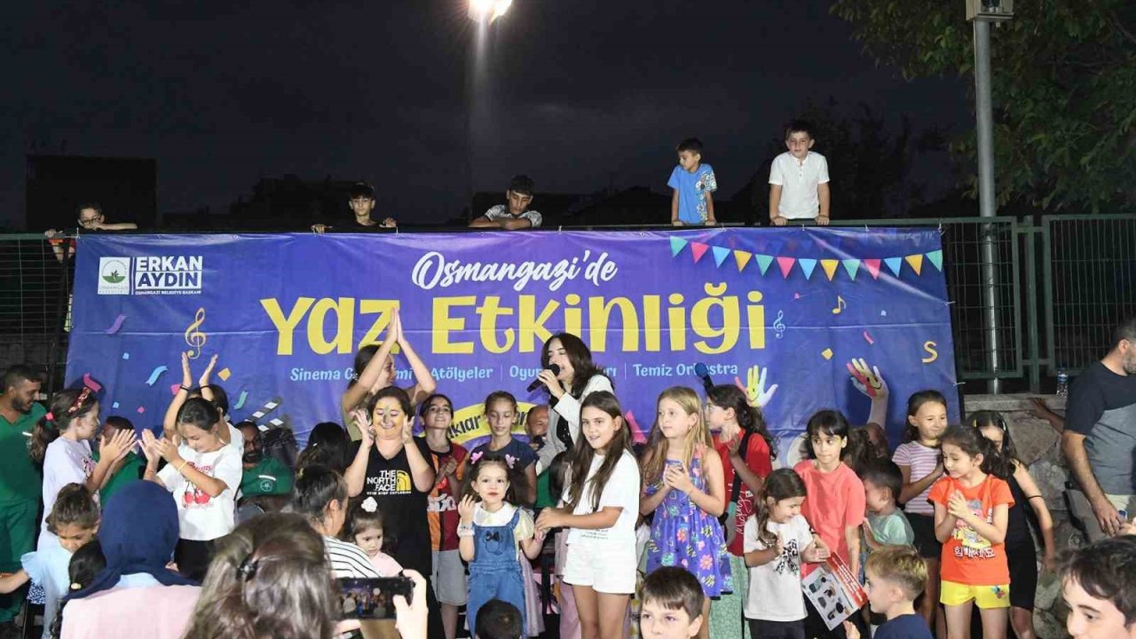 Yaz etkinliklerinde çocuklar ve aileler doyasıya eğlendi