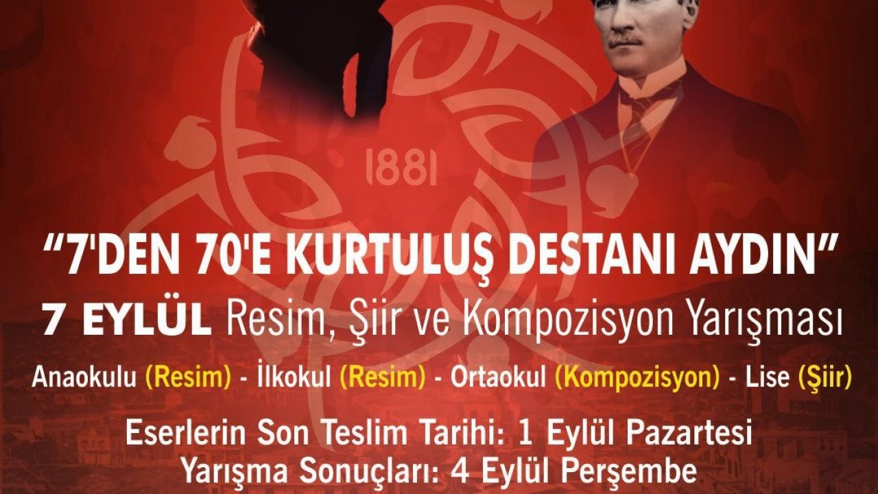 Başkan Çerçioğlu’ndan 7 Eylül temalı ödüllü yarışma