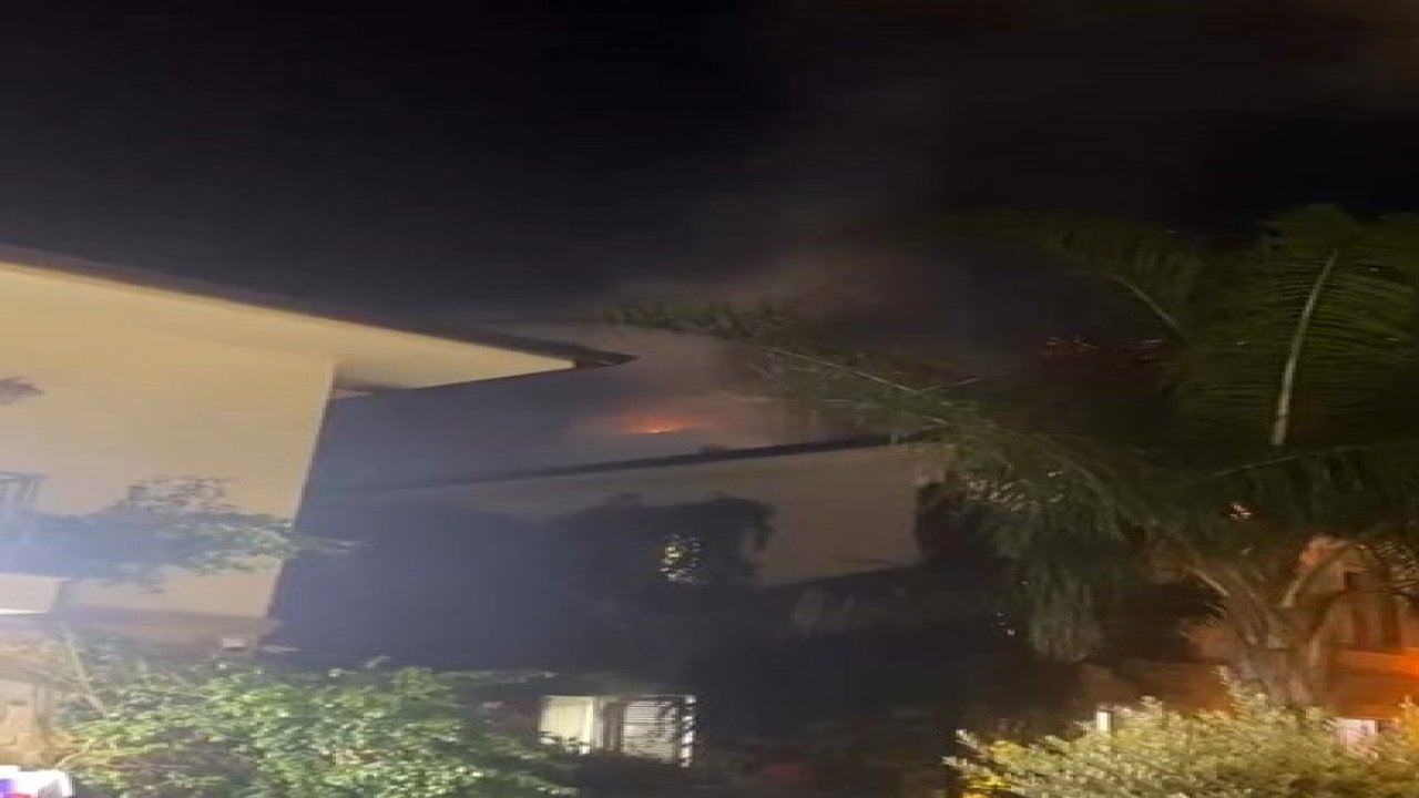 Side Antik Kent’te restoranın bacasında çıkan yangın büyümeden söndürüldü