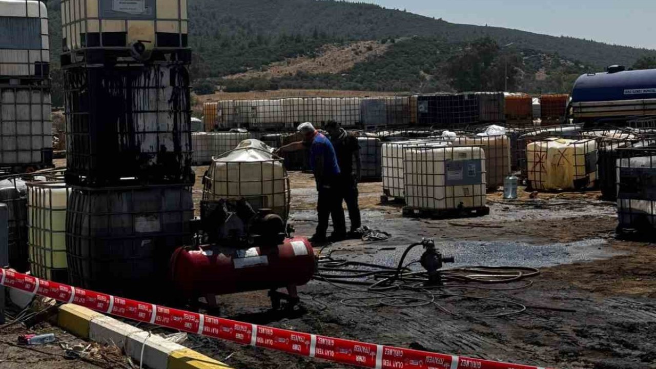 Torbalı’da kaçak akaryakıt toplama alanında patlama: 16 araçta hasa