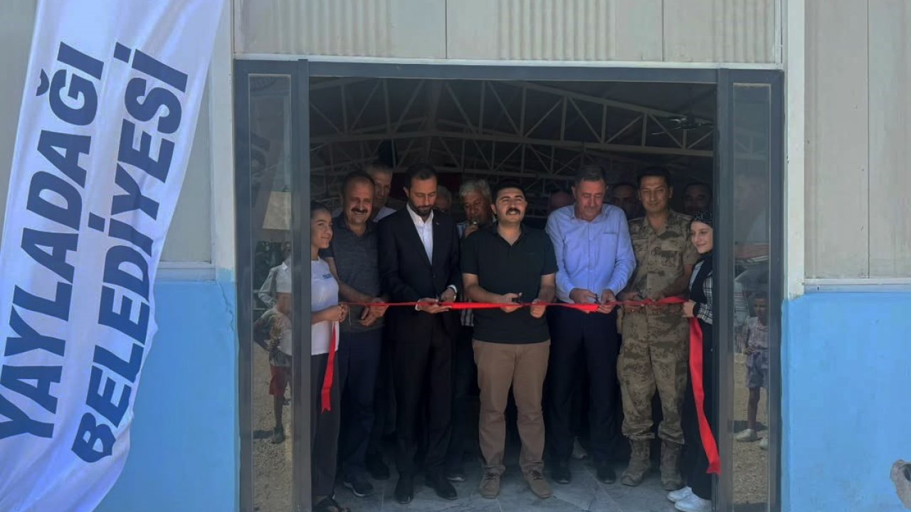 Sosyal ve kültürel etkinliklerin yapılacağı salon hizmete açıldı