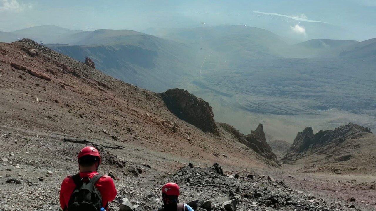Erciyes’te zirve yolculuğu