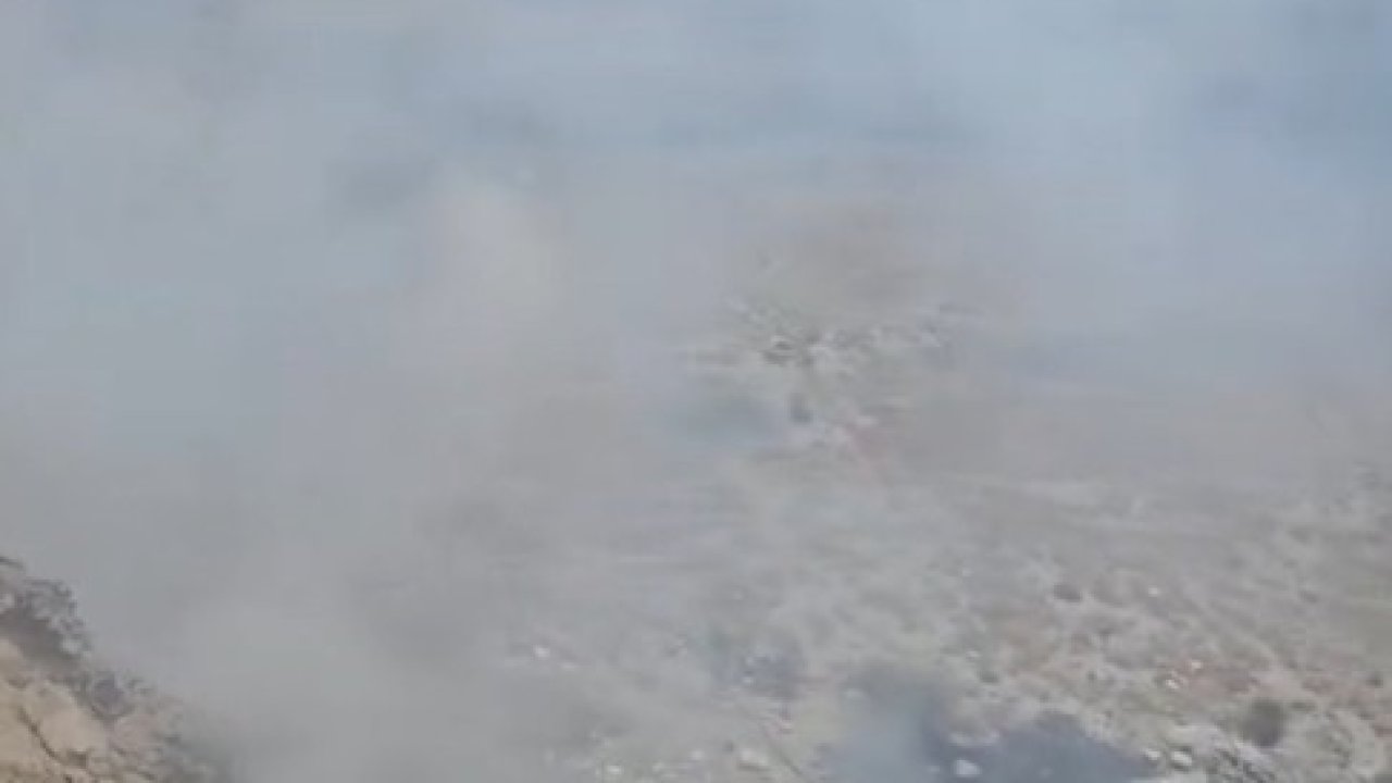 Çöplükte çıkan yangın korkuttu