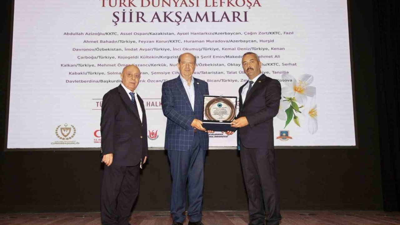 Çarboğa’dan KKTC Cumhurbaşkanı Tatar’a ‘Türk Dünyası Yüksek Hizmet Ödülü’