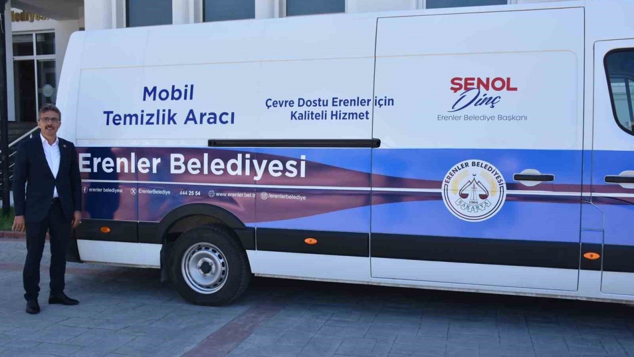 Erenler’de mobil temizlik aracı hizmete başladı