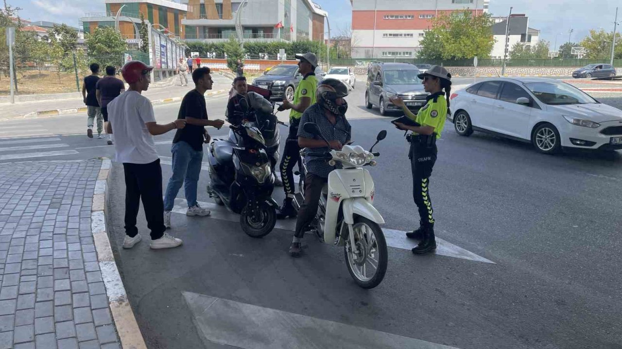 Tekirdağ’da motosiklet denetimleri