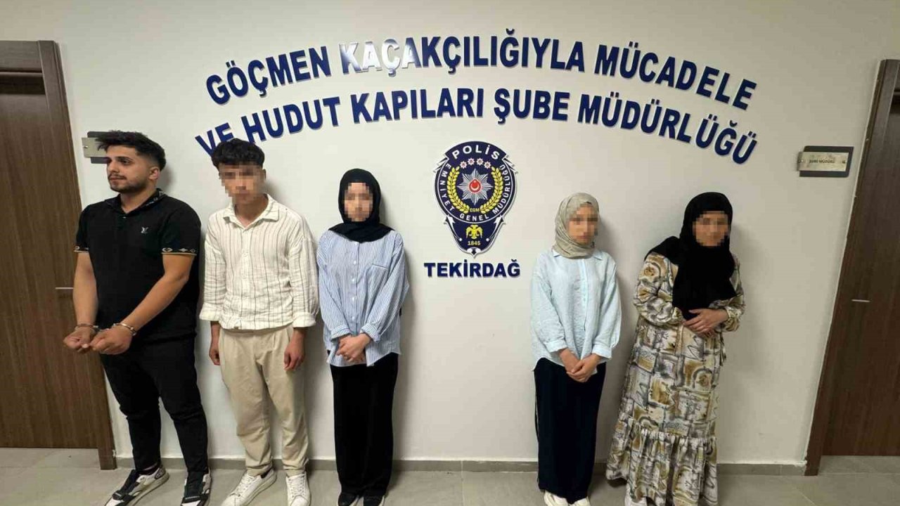 Tekirdağ’da düzensiz göçmen operasyonu