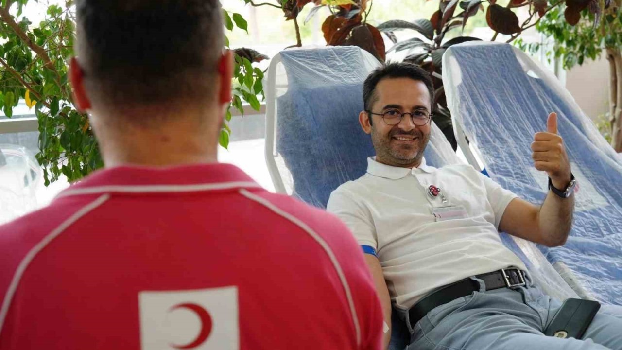 Yazın azalan kan stoklarına hastaneden güçlü destek