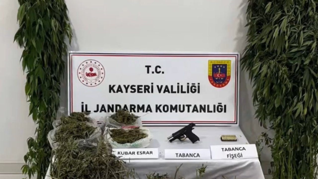 Kayseri’de 3 kilo 800 gram uyuşturucu ele geçirildi