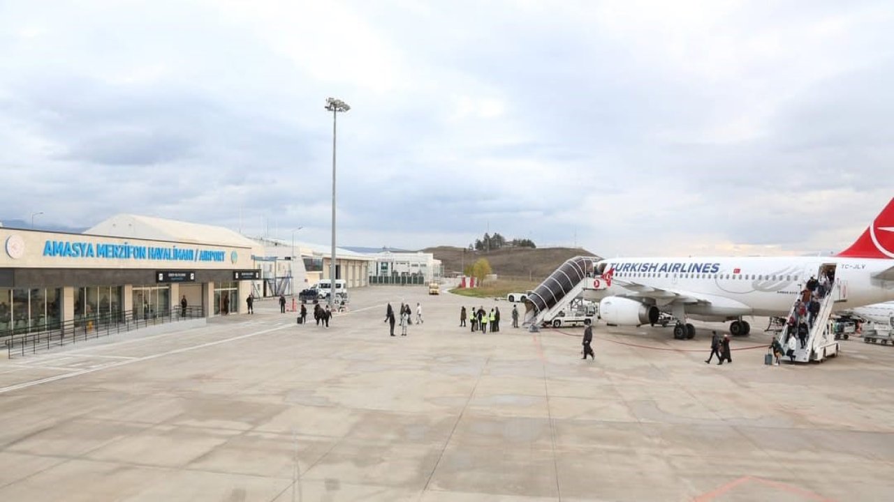 Amasya Merzifon Havalimanı Temmuz’da 12 bin 350 yolcuya hizmet verdi