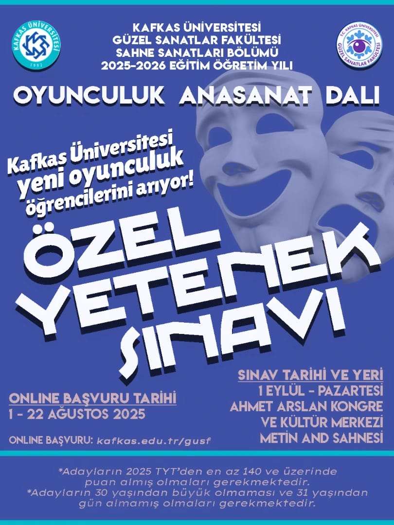 KAÜ'de oyunculuk sınavı başladı