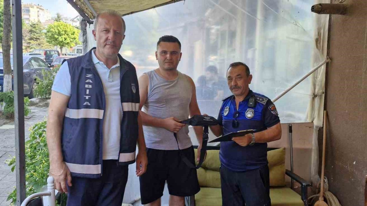 Zabıta ekiplerinden örnek davranış