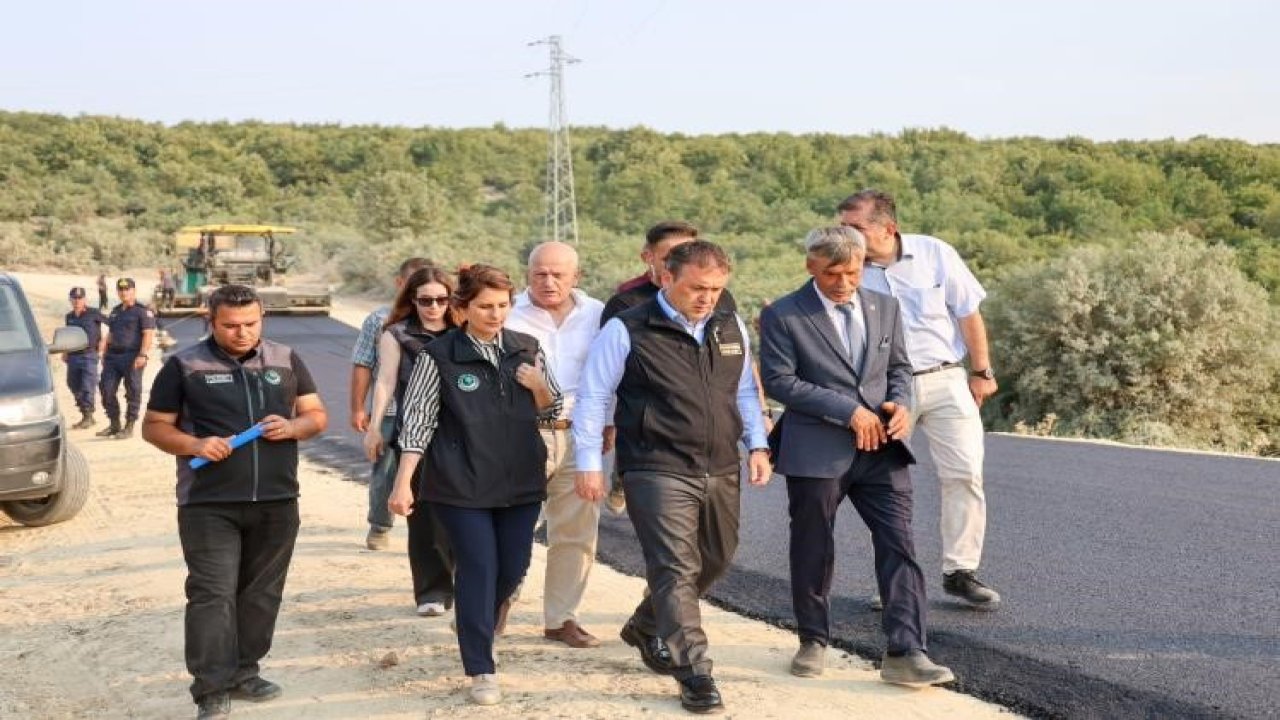 Bilecik’te köy yollarına asfalt serim çalışmaları yapılıyor