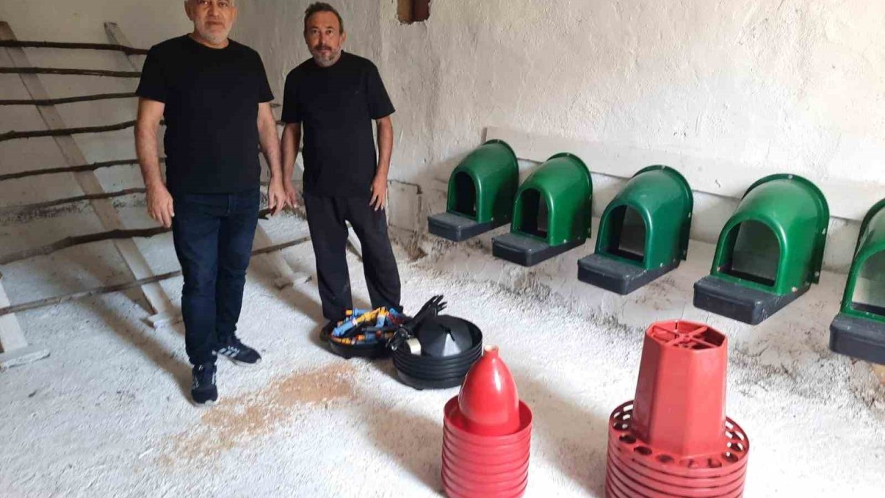 Üreticiye 15 bin tavuk ve 100 ton yem desteği