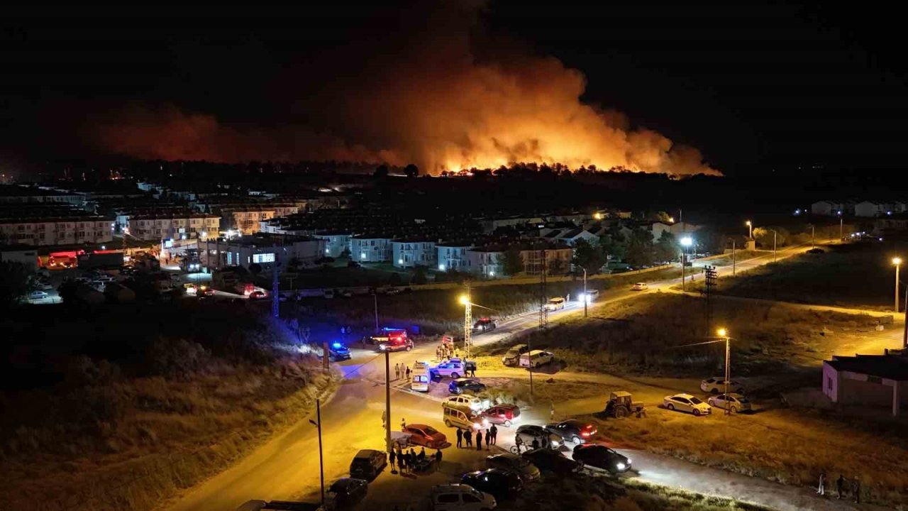 Edirne’de orman yangını: Alevlerin evlere sıçramasına ramak kaldı