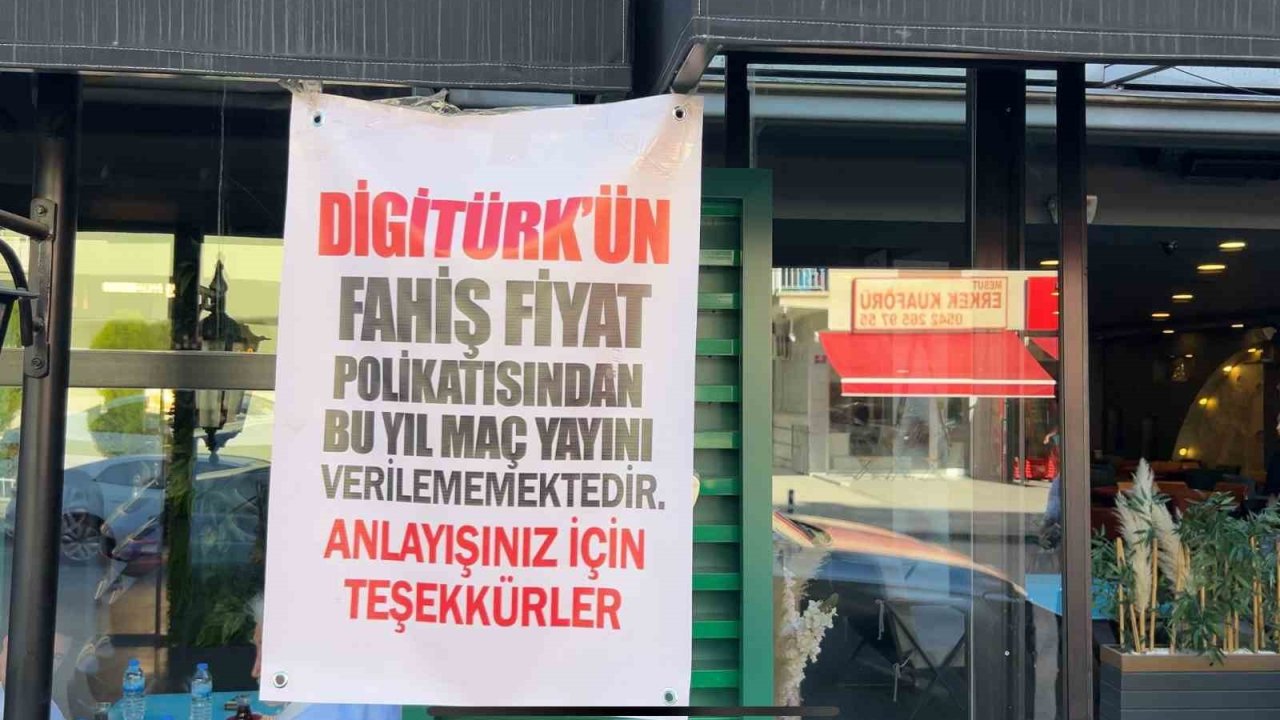 Ankara’daki kıraathane ve restoranlar Digitürk üyelik fiyatlarını protesto etti
