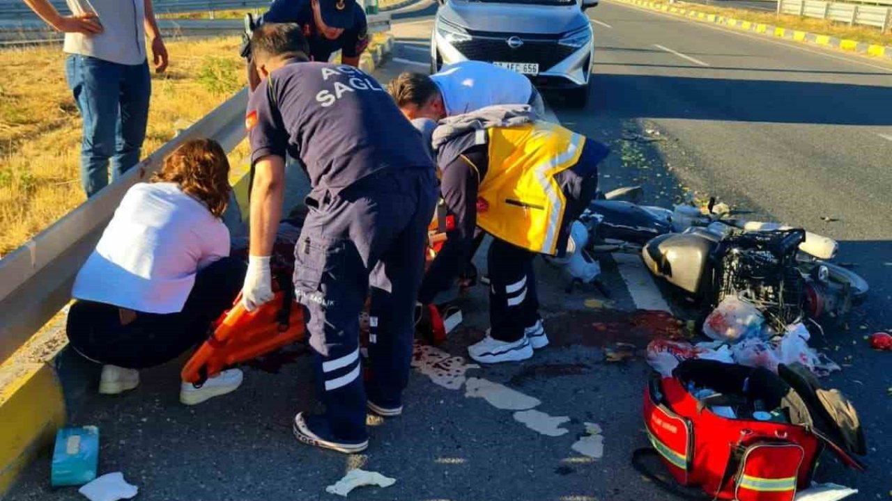Kastamonu’da bariyerlere çarpan motosikletin sürücüsü ağır yaralandı
