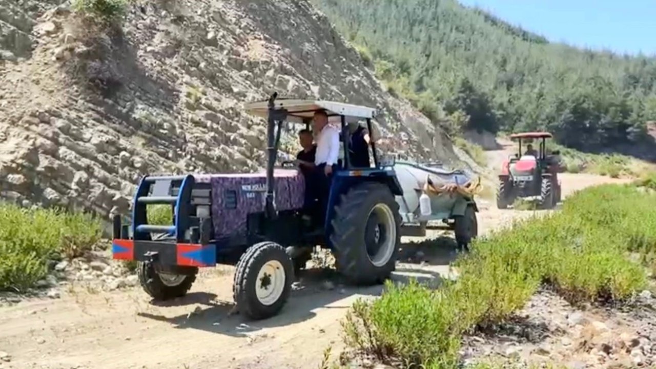 Karacaören Gölet’ine balıklar ve yangınlar için su takviyesi yapıldı