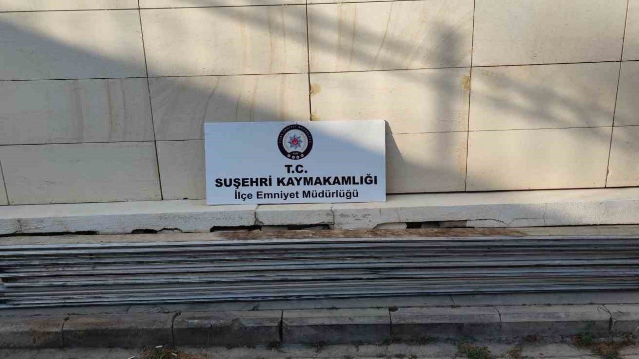 Sivas’ta yakalanan 3 alüminyum hırsızı yakalandı