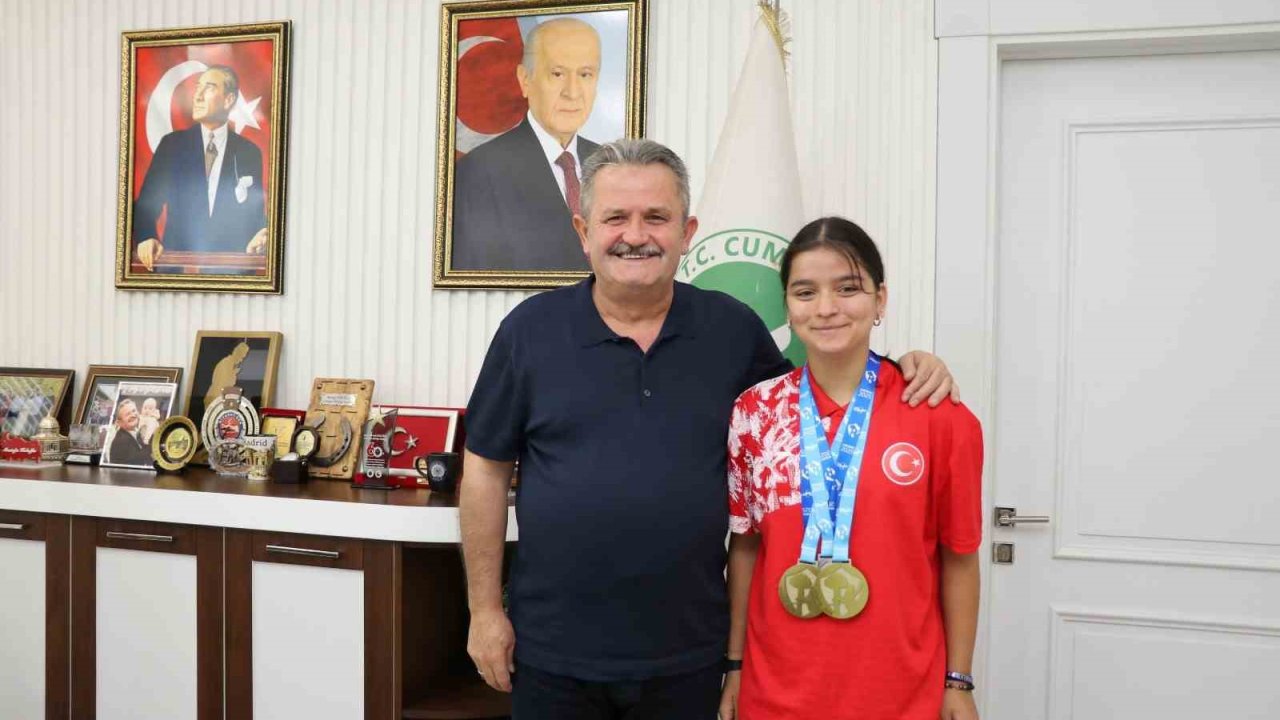 Başkan Koloğlu şampiyonunu ağırladı