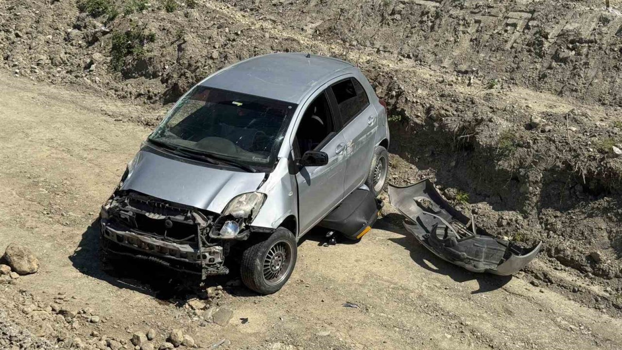 Kastamonu’da otomobil, şarampole düştü: 1 yaralı