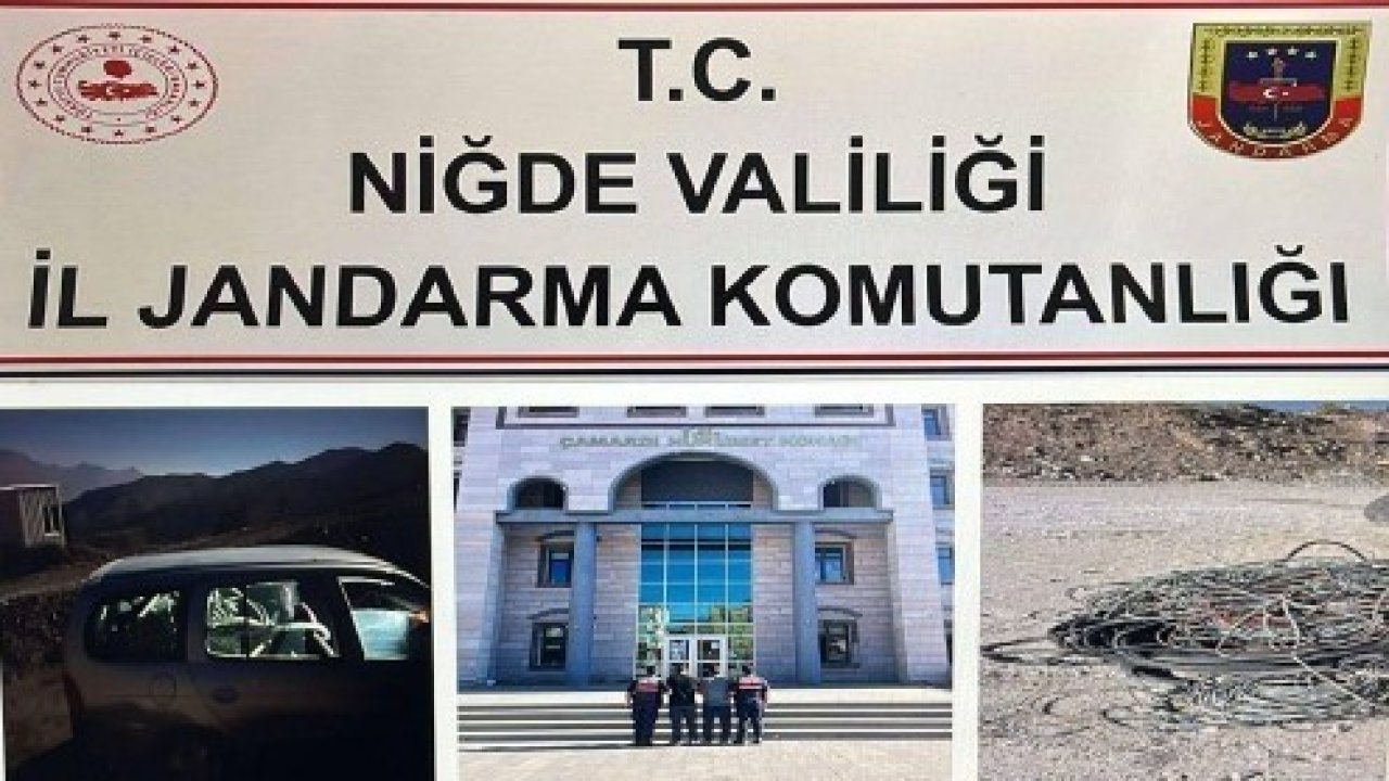 Niğde’de aranan şahıslar ve kablo hırsızlığı şüphelileri yakalandı