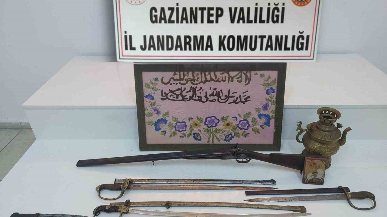 Gaziantep’te tarihi eser operasyonu: 1 gözaltı