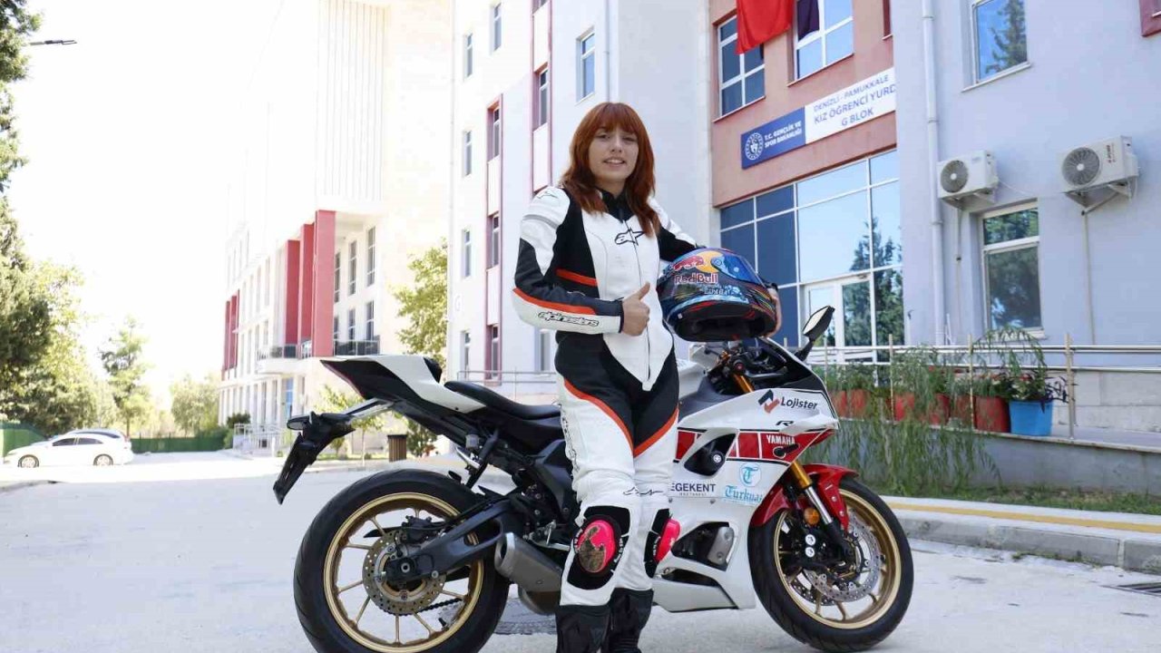 Denizlili motorsikletçi hedef büyüttü