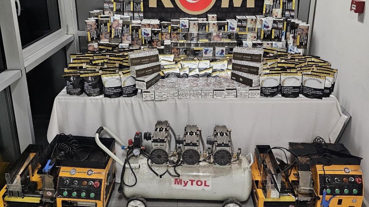 Kütahya’da kaçak sigara ve tütün operasyonu