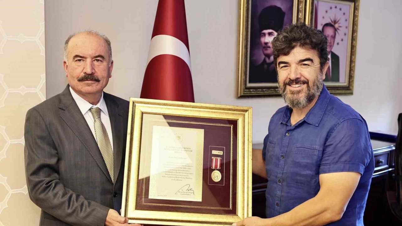 15 Temmuz gazisine devlet övünç madalyası verildi