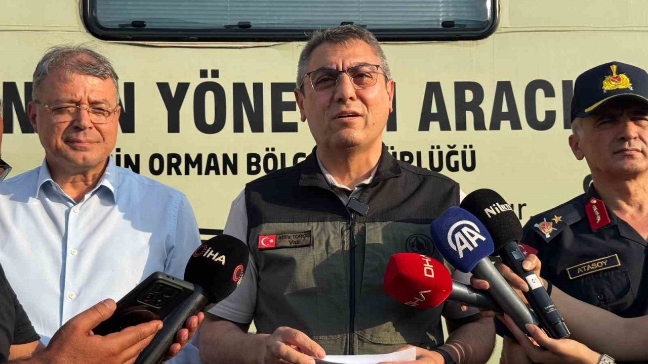 Vali Toros, Mersin’deki orman yangınları ile ilgili bilgi verdi