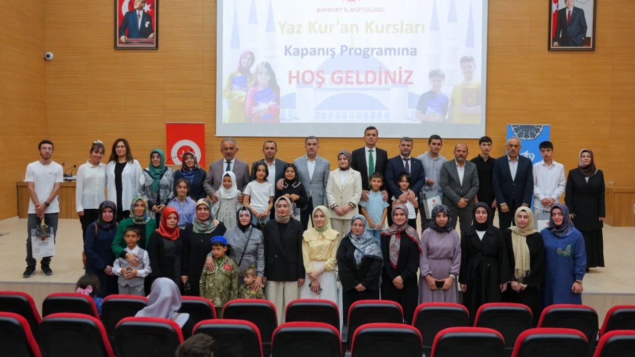 Bayburt’ta Yaz Kur’an Kursları kapanış programı düzenlendi